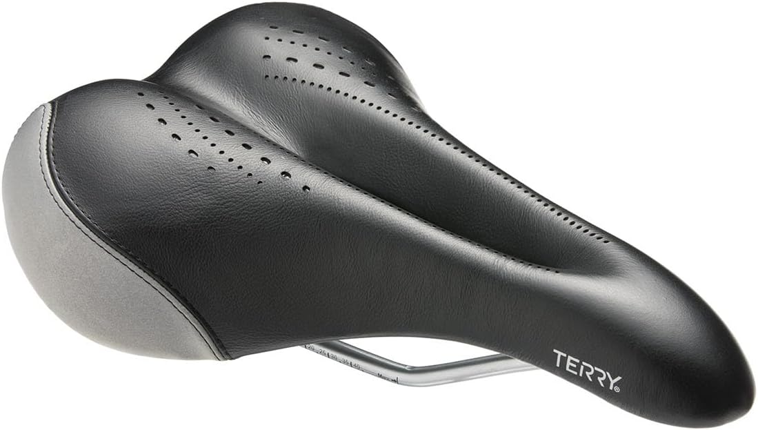 Terry Men's Liberator Y Elite Bicycle Saddle - Bike Seat Designed for The Elite Touring Rider for All Day Comfort with Premium Features - Black/Nightlight