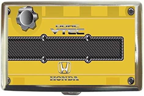 JDM DOHC VTEC B16B18C HONDA ENGINE Stainless Steel Business Card Name Holder Case