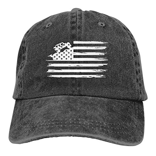 Image of HHNLB American Flag Trucker Hat, Adjustable USA Flag Car Baseball Cap Distressed Retro Washed for Men Women