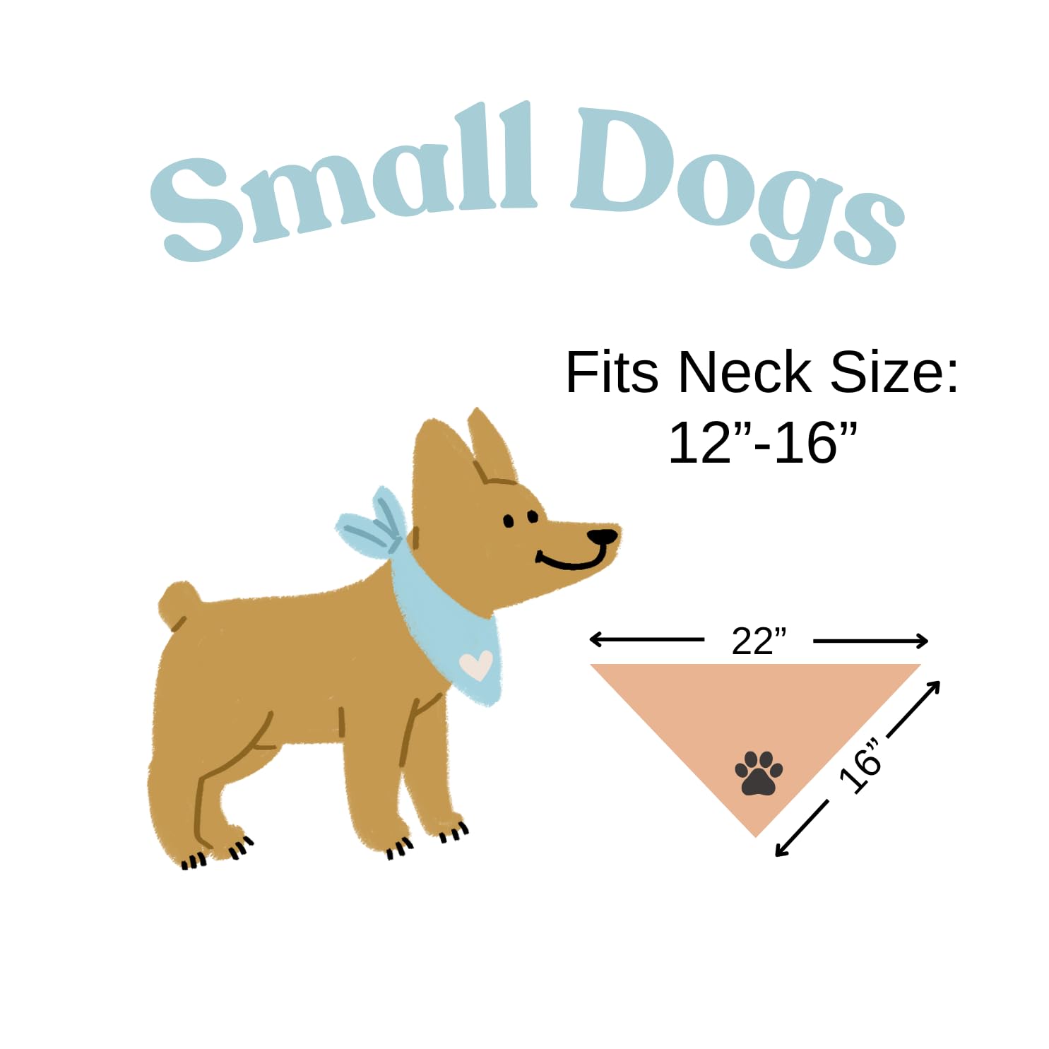 Bandana pour chien Barkday Pawty - Beige - Boho Simple - Taille XL