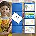 Mewise Pocket Chart for Classroom Cards,Drawing,Pictures,Class Demonstrations,Hanging Bags for Classroom (4 Pockets)