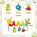 FPVERA Baby Crib Hanging Rattles Toys - Infant Baby Car Seat Around Rattle Toys Cartoon Insect Spiral Hanging Toy with Ringing Bell for Infants Bed Stroller Car Seat Bar for Babies Boys and Girls