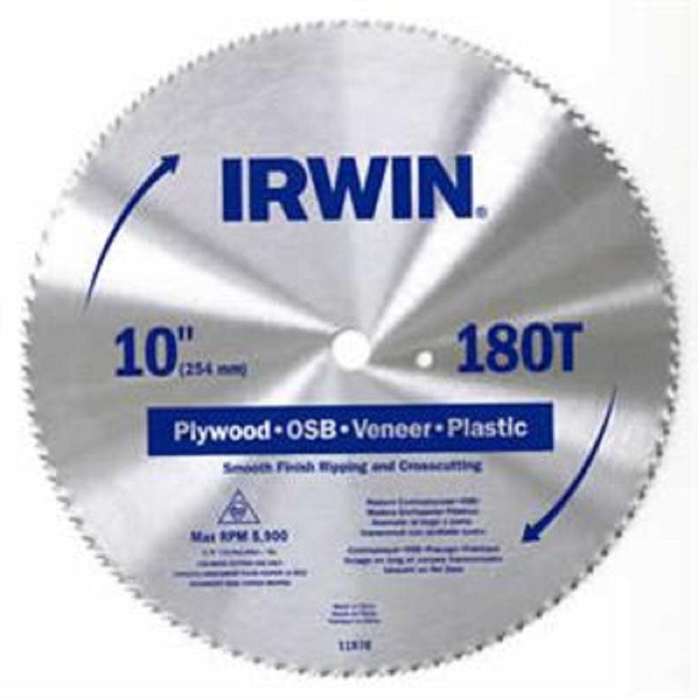 IRWIN Tools Classic Series Steel Corded Circular Saw Blade, 7 1/4-inch, 140T, .087-inch Kerf (11840)