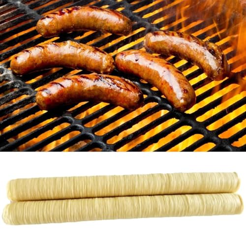 14 Mx26 MmSecado Comestible salchichas - Tripas De Colágeno Transparente, Tubo De Envoltura De Salchichas De Cerdo Seco, Fundas De Colágeno Para Varias Producciones DeSalchichas En Restaurantes