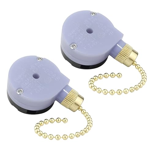 Miniatura 1 de Zing Ear ZE-228S - Interruptor de 2 velocidades de 3 cables, interruptor de control de velocidad para ventiladores de techo, lámparas de pared, luz