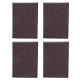4pcs Cocina DE Cocina esponjas | Fueradores de carburo de silicio de óxido de Aluminio para Marcas obstinadas | No - Scratch Sponge para macetas/sartenes/tazones | Herramienta