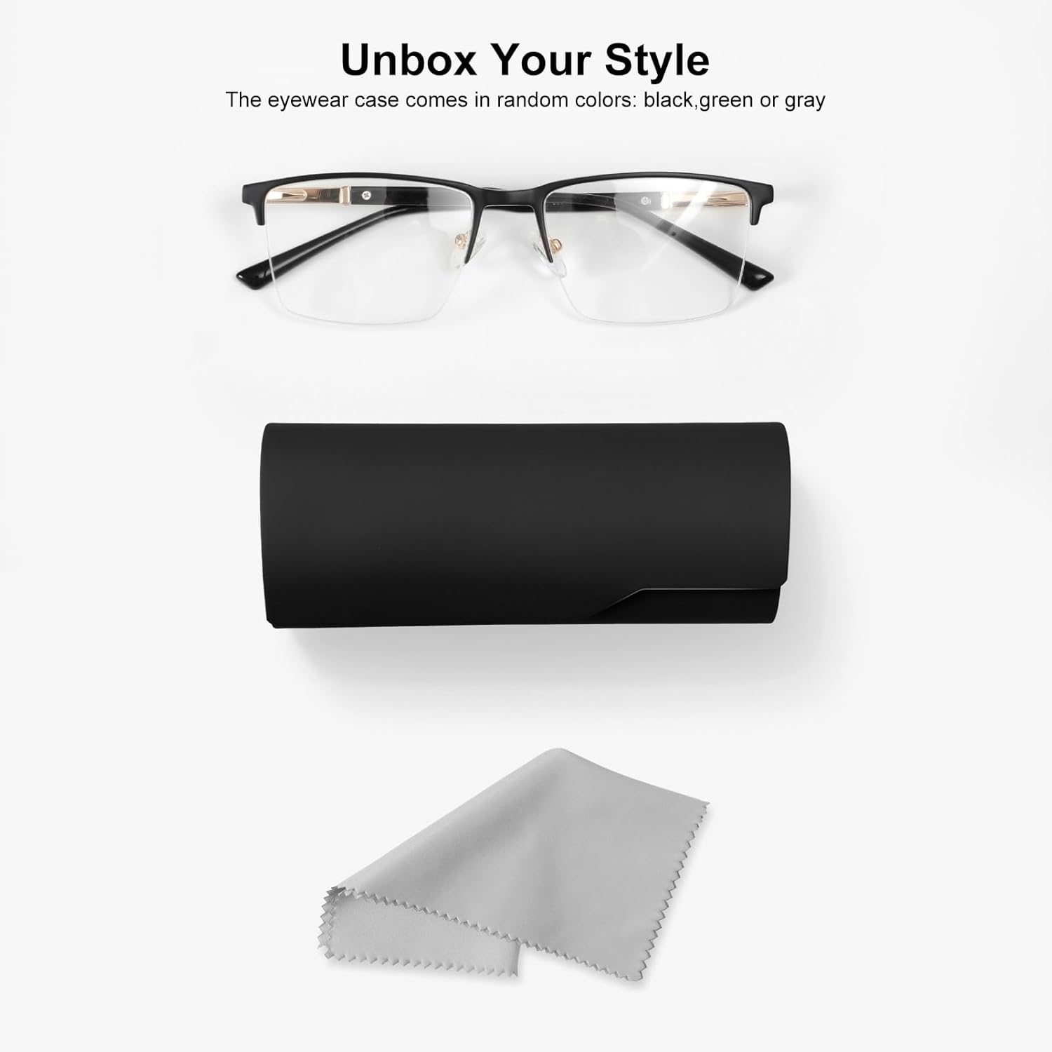 Clear Lens Glasses for Men, Lightweight Mens Eyewear Frame, Business Style Non Prescription Glasses, Lens Replaceable - Image 7