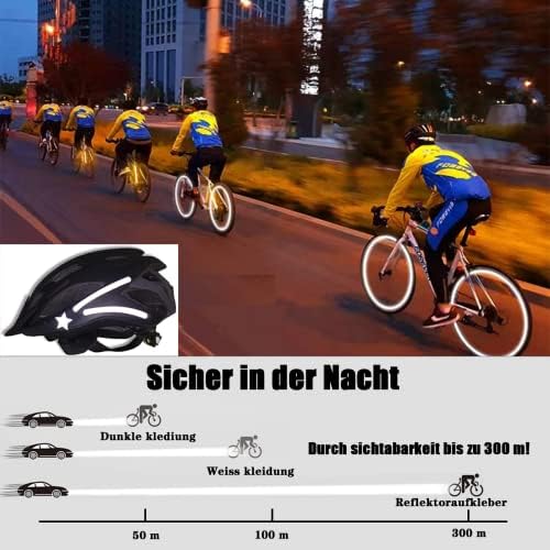 Tsathoggua Zestaw naklejek odblaskowych na rower, 66 sztuk, naklejki na felgi rowerowe, odblaski o różnych kształtach, świecące naklejki na rower, motocykl, wózek dziecięcy i wiele więcej