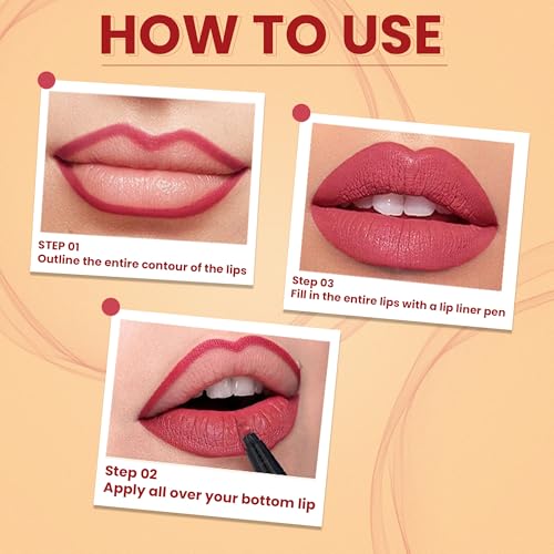 Image of Pretty Me Bold Lipliner & Eye Liner Pencil | Waterproof & Smudge Proof | Pack of 2 | Shade-02 & 05