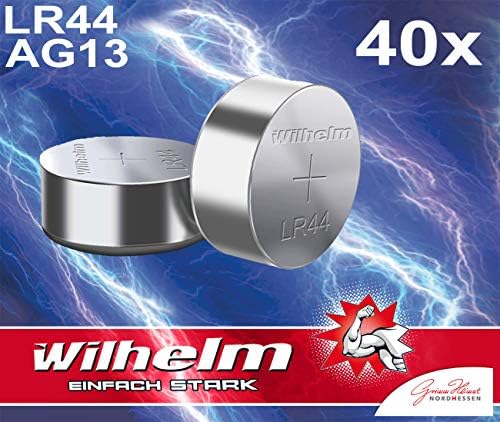 10 x wysokiej jakości bateria alkaliczna Wilhelm AG13/147/LR44/SR44W/357/LR1154/V13GA 1,5 V, blister