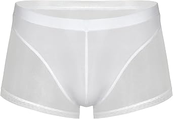 Freebily Mens Mesh Patchwork Breathable Underpants Bulge Pouch Panties Boxer Briefs Underwear