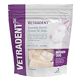 Vetradent Beef Rawhide Dental Chews for Dogs, Medium, 30 ct