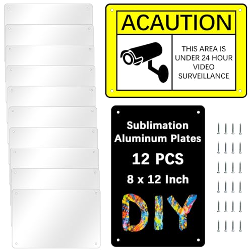 12 pcs 8 X 12 inch sublimation metal sign blanks, Aluminum sublimation...