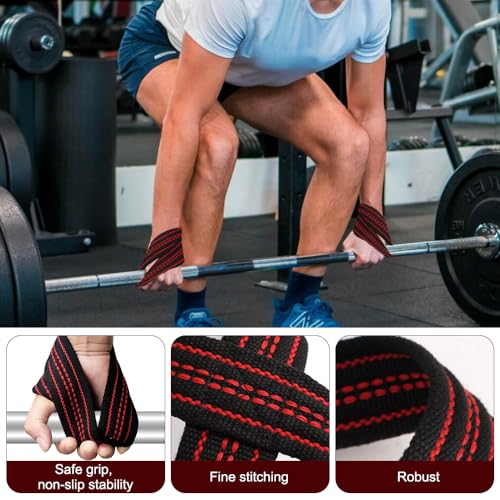 Paski do podnoszenia ciężarów Lifting Straps do treningu siłowego, specjalnie zaprojektowane do ciężkich ciężarów, profesjonalne treningi siłowe, Powerlifting Fitness Weight, dla kobiet i mężczyzn