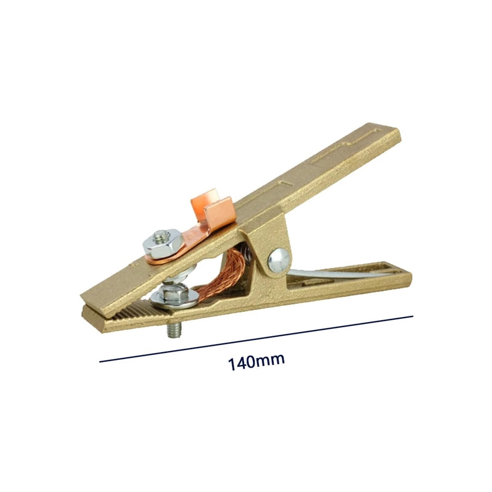 Pinza massa per saldatrice 260A 300A 400A 500A 600A 800A Ottone A Forma di Terra Saldatura Morsetto di Terra Macchina Saldatore Elettrodo Clip di Supporto(600A 1PCS)