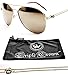 Chp T-crown Aviator Mirrored Sunglasses T01 (Mr Gold-mirrore W Pouch, Mirrored)