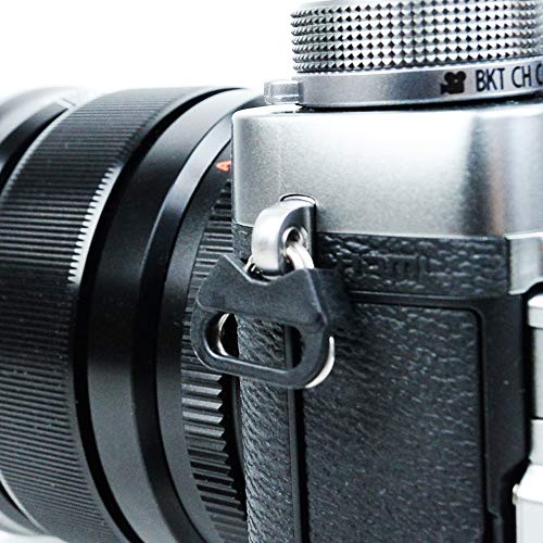 Foto&Tech 4 Pieces Stainless Steel Lug Ring Camera Strap Triangle Split Ring Adapter And Abs Cap, Compatible With Fujifilm Lecia Nikon Canon Sony Olympus Pentax Panasonic Slr Rf Mirrorless Camera #TOP1