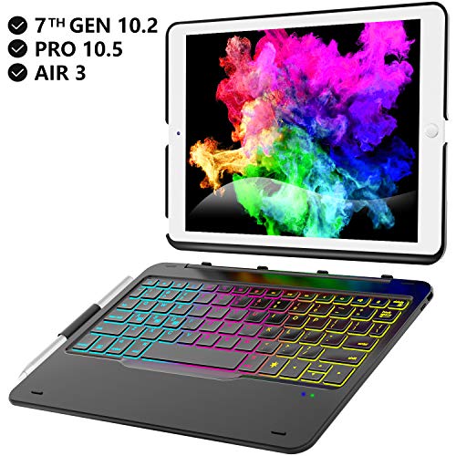 iPad 10.2 Case with Keyboard for iPad 7th Gen 2019 - iPad Air