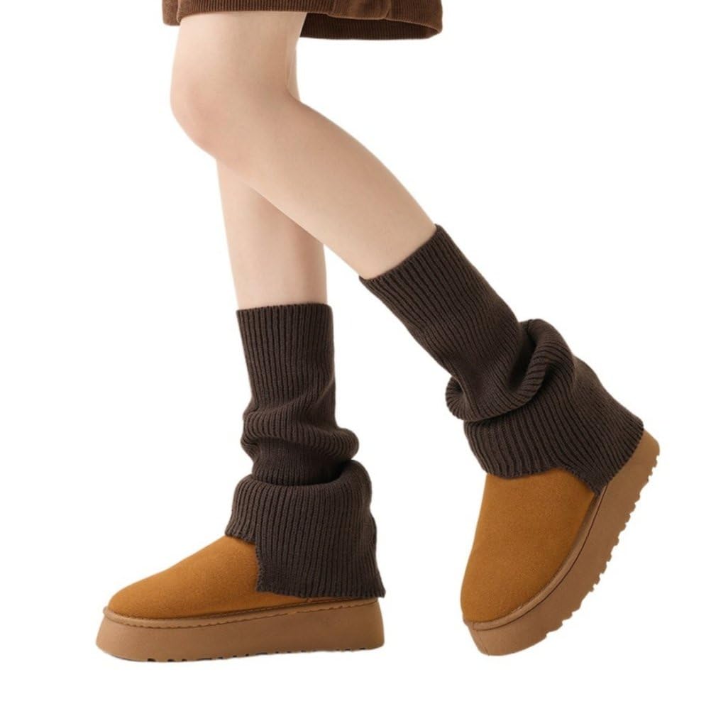 Winter Fashion Knitted Leg Warmers for Women Lightweight Warm Loose Thick Socks