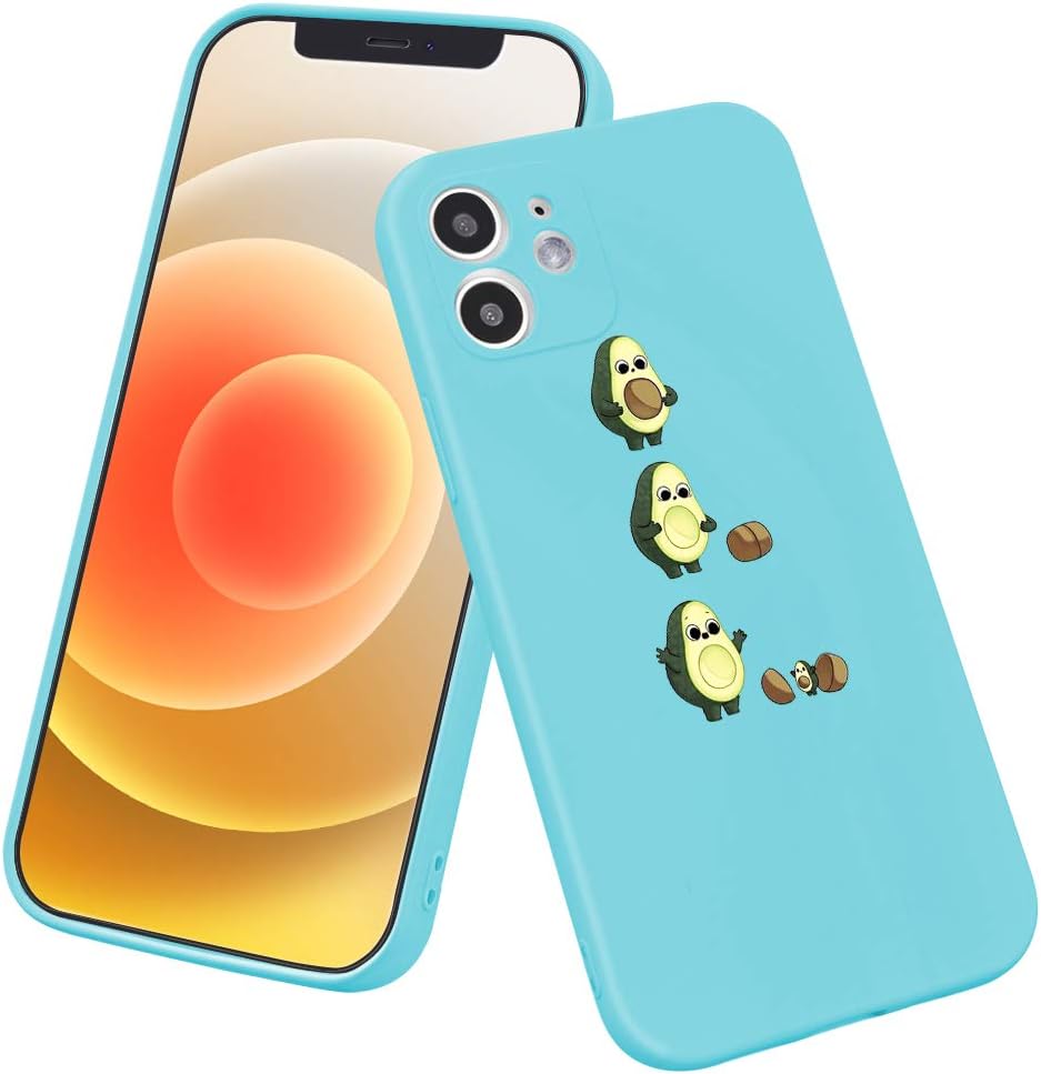 IPLUS 3D Cartoon Wallet Case for iPhone 8 Plus / 7 Plus, Cute Fruit Mini Bag Design, Coin Purse Soft Silicone Case Cover with Stand & Long Shoulder Strap (Avocado, iPhone 8 Plus / 7 Plus)