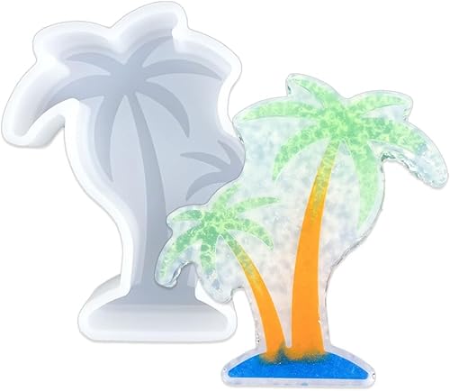 Miniatura 2 de Molde de silicona de coco con forma de onda marina para hacer jabón, cuentas aromáticas para automóvil, colgante, vela, resina