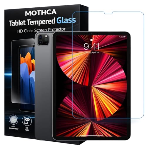 Image of Mothca Premium Tab Tempered Glass For iPad Pro 12.9 (2018 /2020 /2021 /2022), iPad Pro 12.9 (3rd / 4th /5th /6th Gen) (A2764 /A2436 /A2437 /A2766) With Installation kit (Pack of 1)