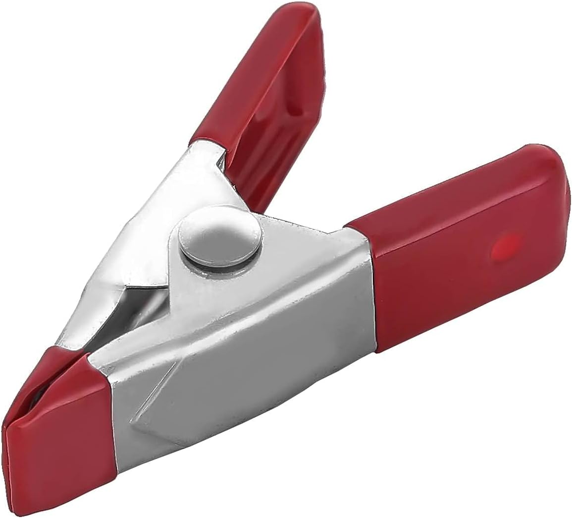 100 pcs. 2" Inch Spring Metal Clamps wholesale Bulk - Red