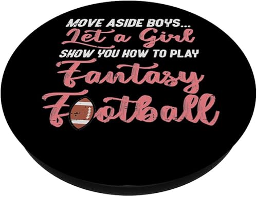 Miniatura 2 de Let Girl Show How Play Fantasy Football Mujeres Niñas Niños PopSockets Estándar PopGrip