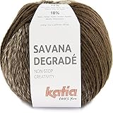  Lanas Katia Savana Degrade Ovillo de Color Gris Cod.106