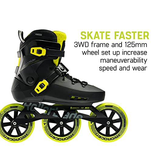 Rollerblade MAXXUM 125, Color: Black/Lime, Size: 9 (072206001A1-9) - Thumbnail 5