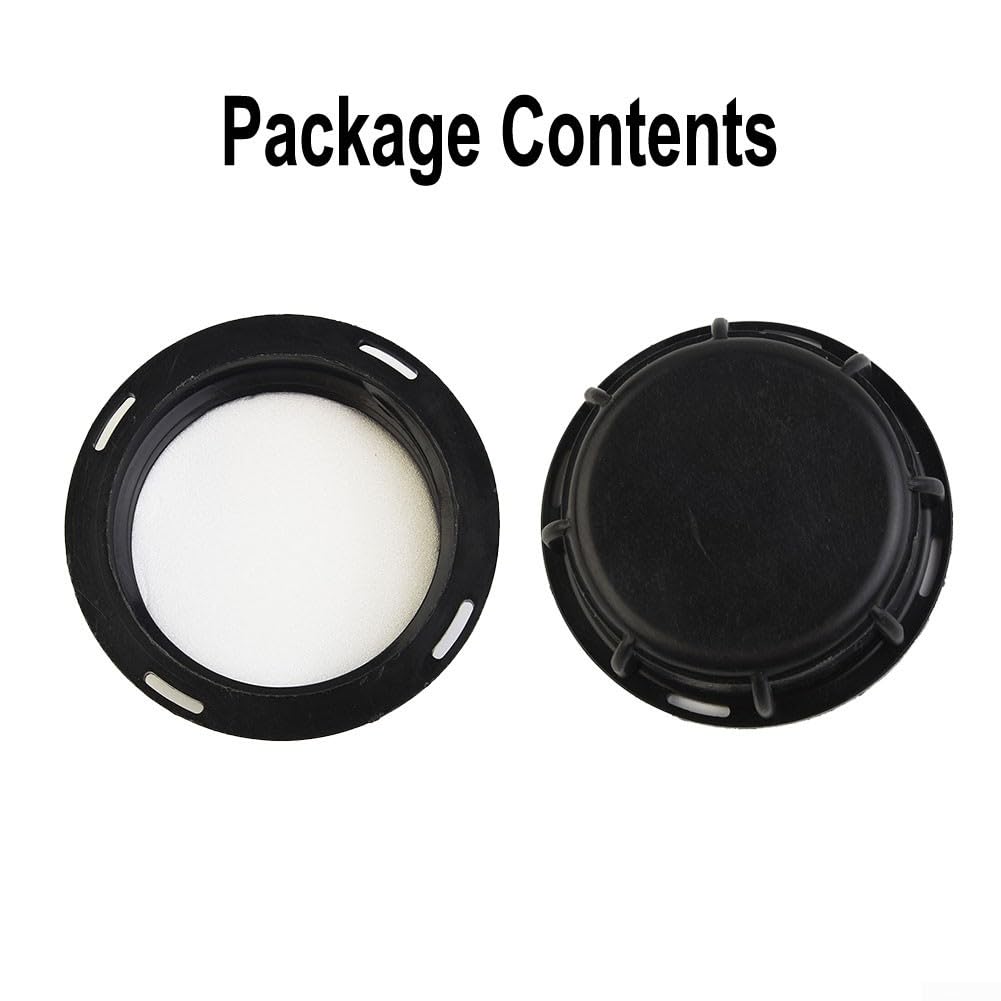 IBCs - Tapa de tanque compatible con contenedores de agua de 1000 L, tapa de polipropileno negro