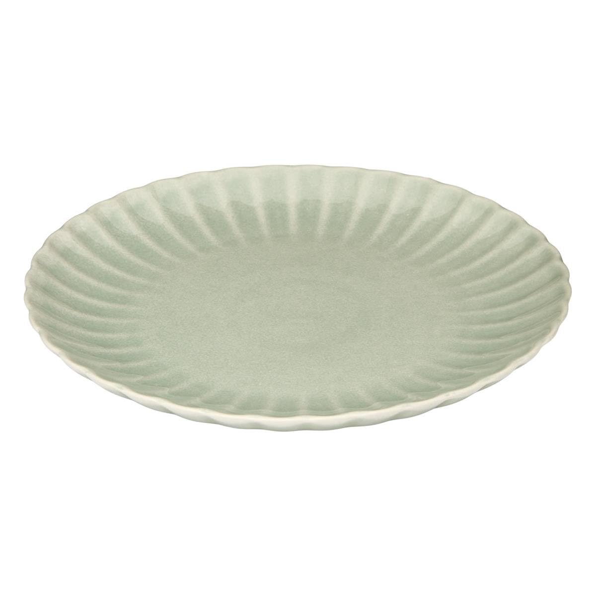 Atmosphera - Lote de 4 platos llanos romy redondos, 26 cm de diámetro, color verde