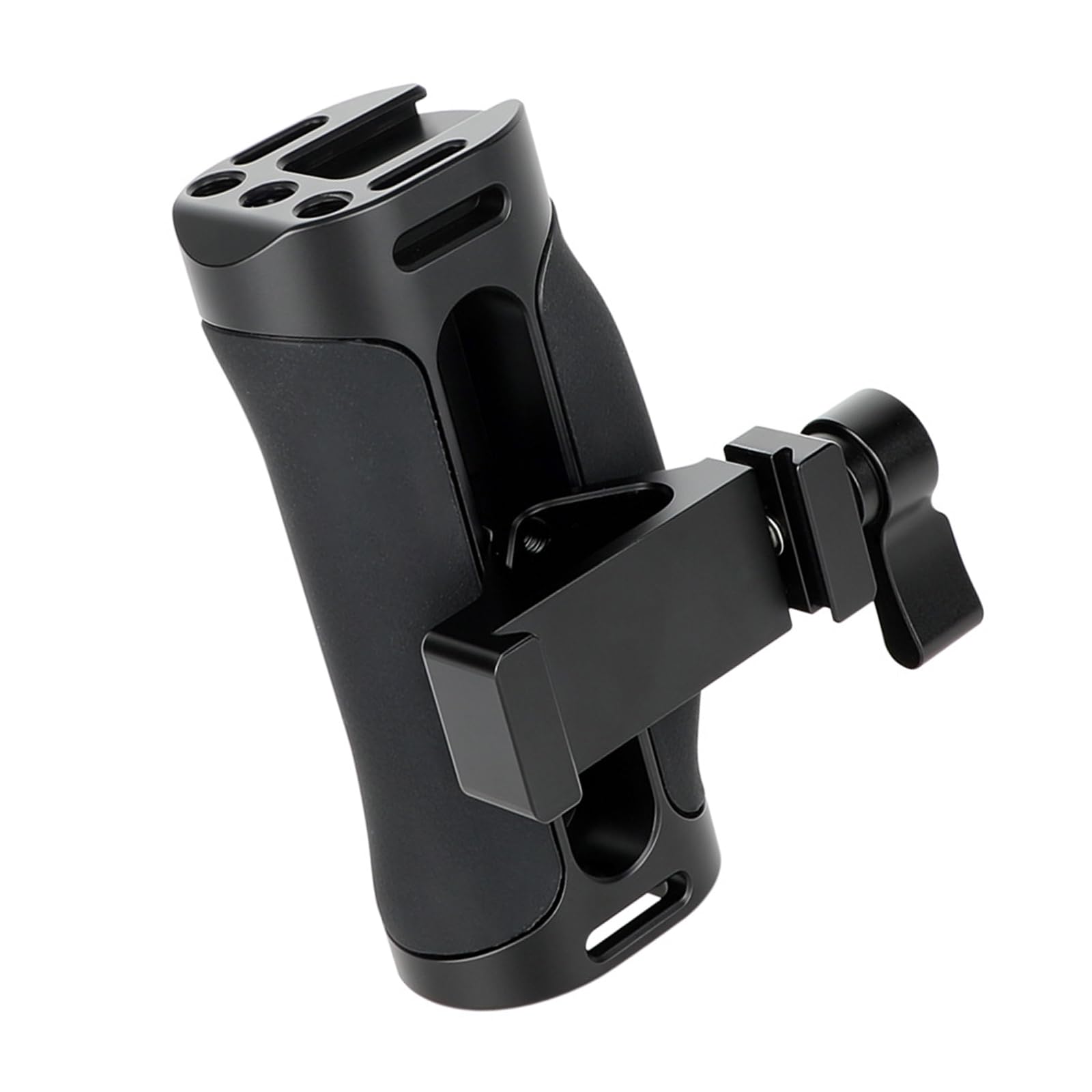 Impugnatura ergonomica laterale con attacco a vite da 1/4" per fotocamera DSLR Cage impedisce scivolamenti accessori di montaggio facili Gabbia per fotocamera maniglia laterale