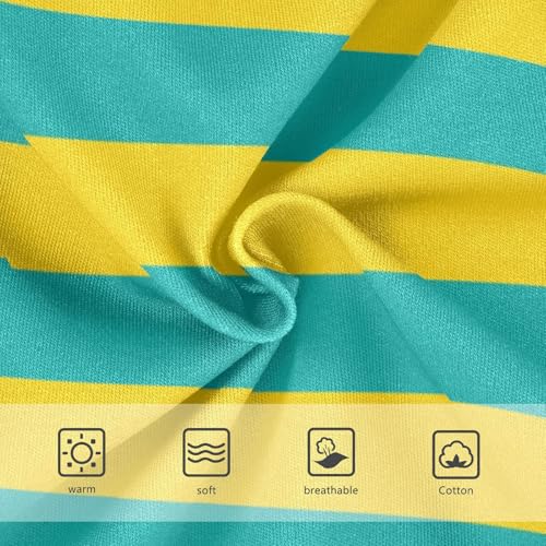 Yellow Cyan Stripe Toddler Girls's Underwear 2T3