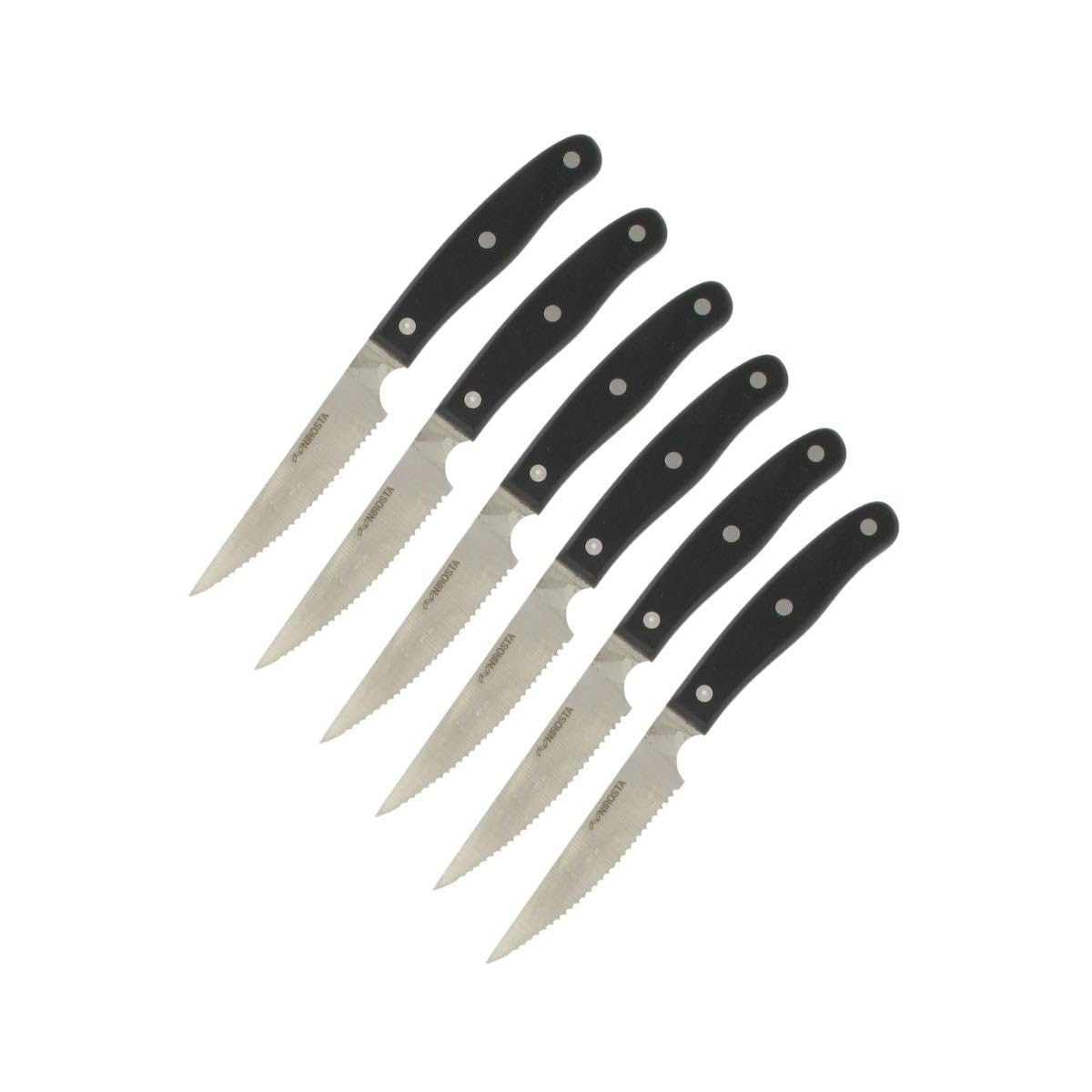 Set di 6 coltelli da bistecca - NIROSTA - 22 cm