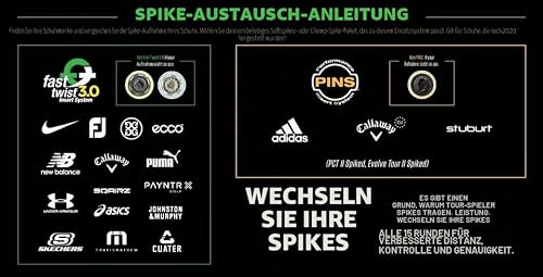 SOFTSPIKES Ultimate Cleat Kit 3.0 Pulsar Stollen-Set, Unisex, Erwachsene, durchscheinend grau, schnell eindrehbar, Golf-Stollen, Grau, Einheitsgröße US