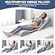 4PCS Orthopädisches Bettkeilkissen-Set mit vollem Memory-Foam-Taillenkissen, Keilkissen zur Linderung von Rückenschmerzen, verstellbares Bettkeilkissen zum Schlafen, nach der Operation,