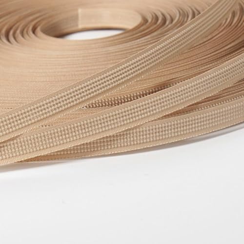 Polyester Boning Flexible in Nude Color - 50 Yards Low Density for Sewing Corsets, Nursing Caps, Bridal Dresses, and Beyond(10mm)