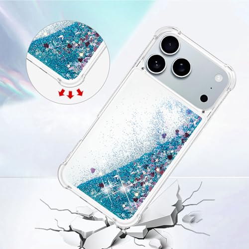 Coque silicone iPhone 2025 Pro Max transparente pailletée et antichoc