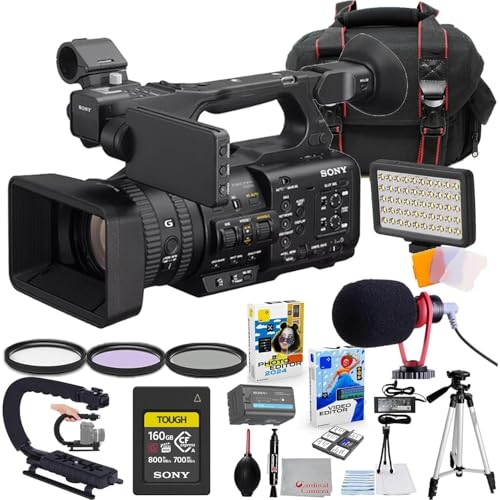 Sony HXR-NX800 4K 1' CMOS Sensor NXCAM Camcorder Bundle + Accessory Package Including 160GB...