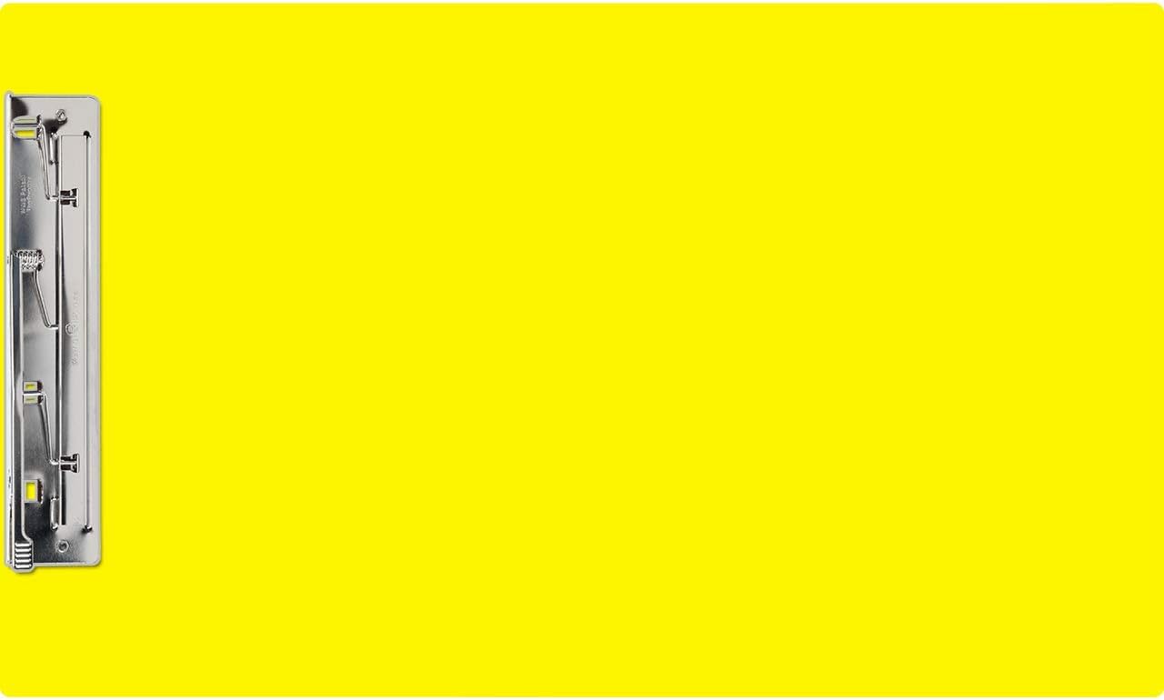 11x17 Clipboard Acrylic Panel Featuring an 8" Hinge Clip Yellow