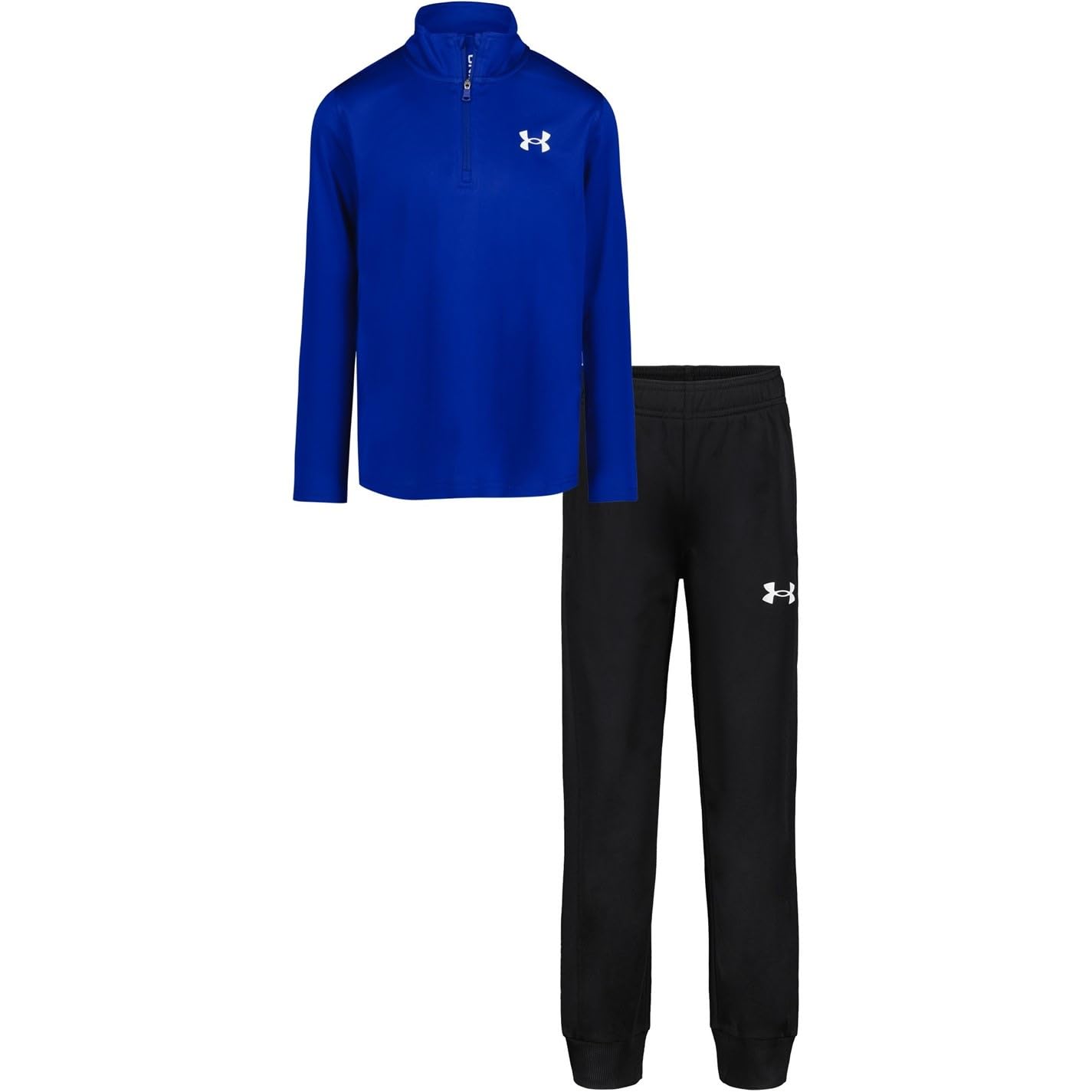 Under Armour Boys Quarter Zip Set Infant Tech Blue/black 5-6 Years