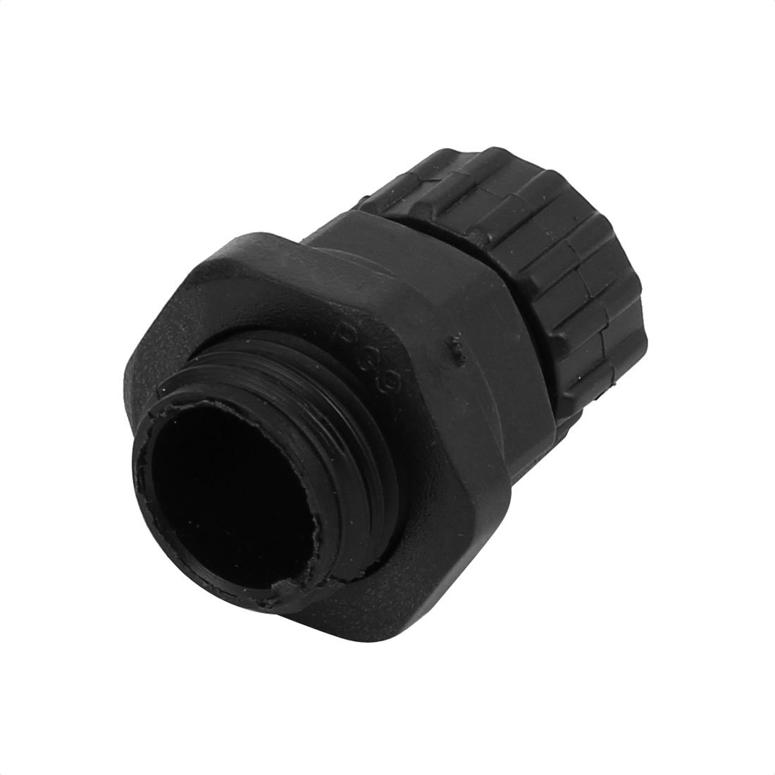Aexit 20 Pcs Transmission PG9 13mm Inner Diameter Plastic Cable Gland Anti-splashing Black