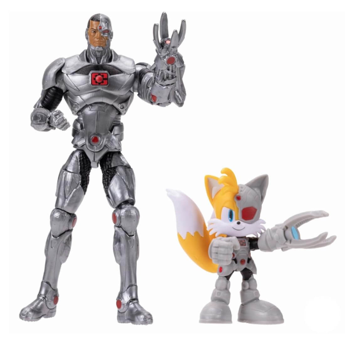 Sonic The Hedgehog Tails with DC Comics Cyborg Figures