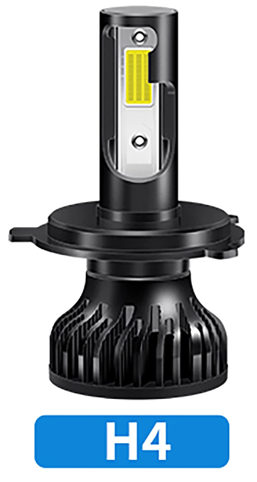 ELLENNE 2X LAMPADINE H4 LED AUTO 6000K BIANCO AZZURRO 9.600 LUMEN 55W S7 | ELLENNE 2X LAMPADINE H4 LED FARO AUTO MACCHINA 6000K BIANCO AZZURRO 9.600 LUMEN 55W LAMPADE FARI MOTO S7