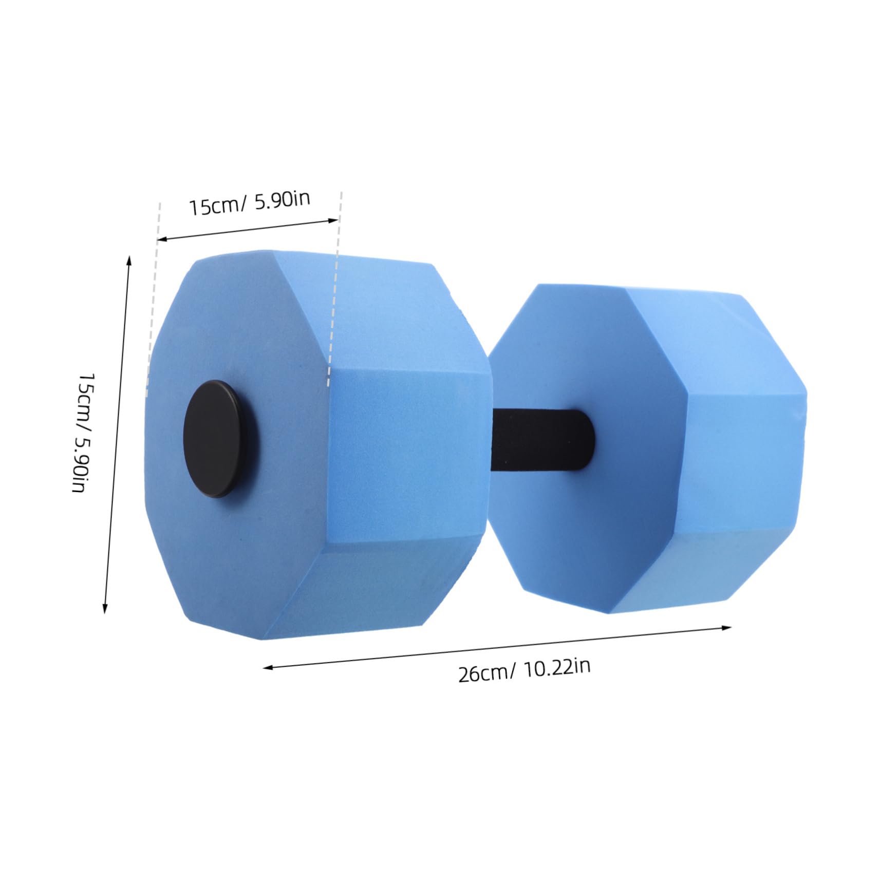VICASKY Aquatic Exercise Dumbbells: Foam Water Dumbells Weights Aquatic Fitness Equipment For Sports Water Aerobics Exercise