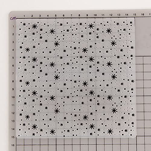 Lily Craft Merry Christmas Snowflake Plastic Embossing Folders for Card Making Scrapbooking and Other Paper Crafts - Thumbnail 3