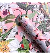 WRAPAHOLIC Carta da regalo per San Valentino, mini rotolo, 43 cm x 90 m, motivo a cuore rosa con lamina d'oro olografica, per matrimoni, anniversari, compleanni, vacanze, feste