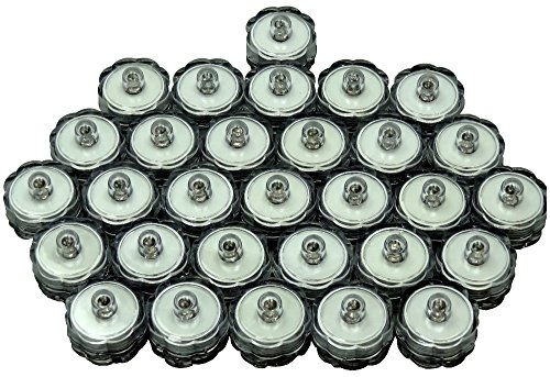 Punto Azul Trading LED Funciona con Pilas Velas de té Sumergible, ámbar, Paquete de 10 Unidades, plástico, Multicolor, 30 Cover