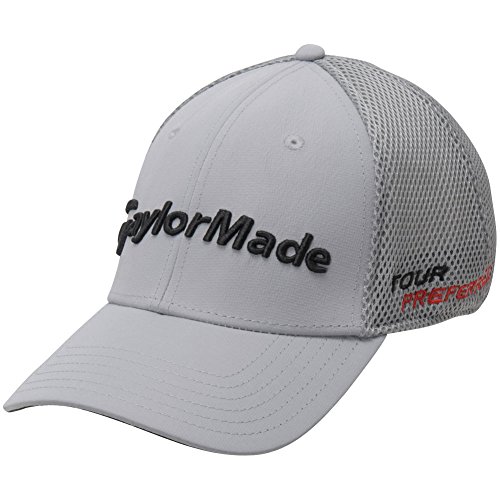 TaylorMade Tour Cage Hat, Gray, Small/Medium